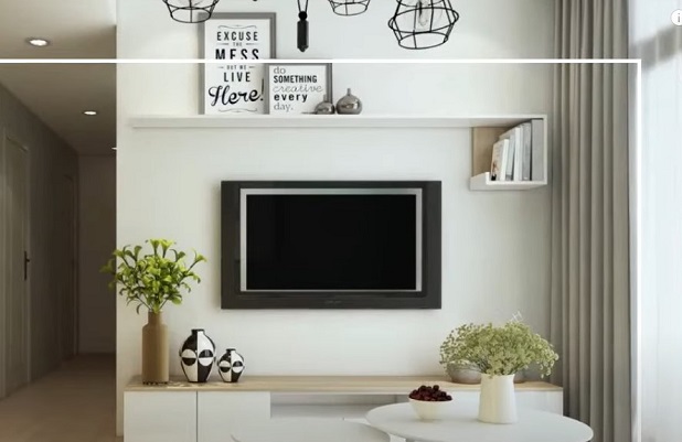 TV ünitesi dekorasyon örneği