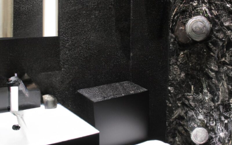 siyah banyo dekorasyonu örnekleri