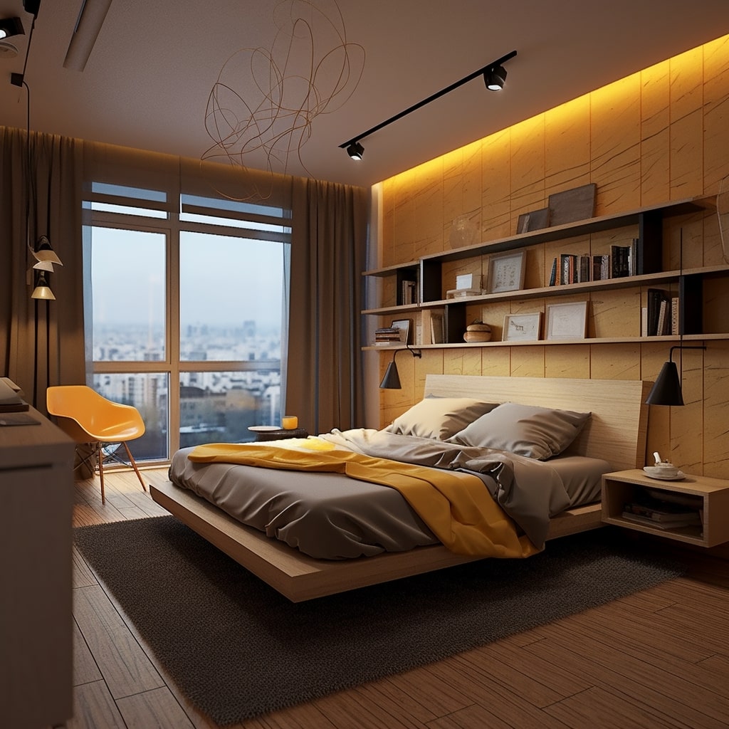9 M2 Yatak Odası Dekorasyonu Örnekleri