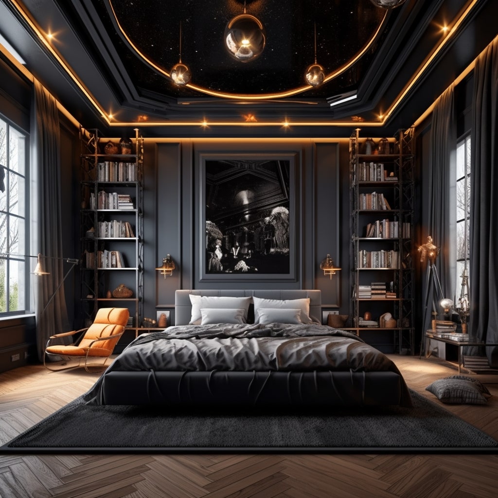 Siyah Yatak Odası Dekorasyonu Önerileri